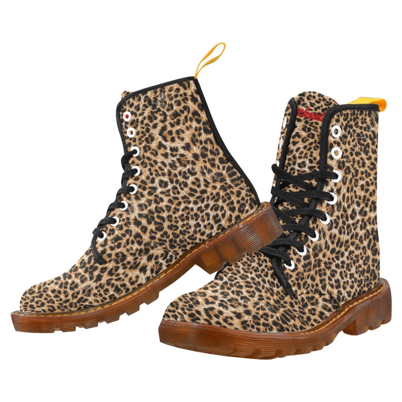 leopard combat boots