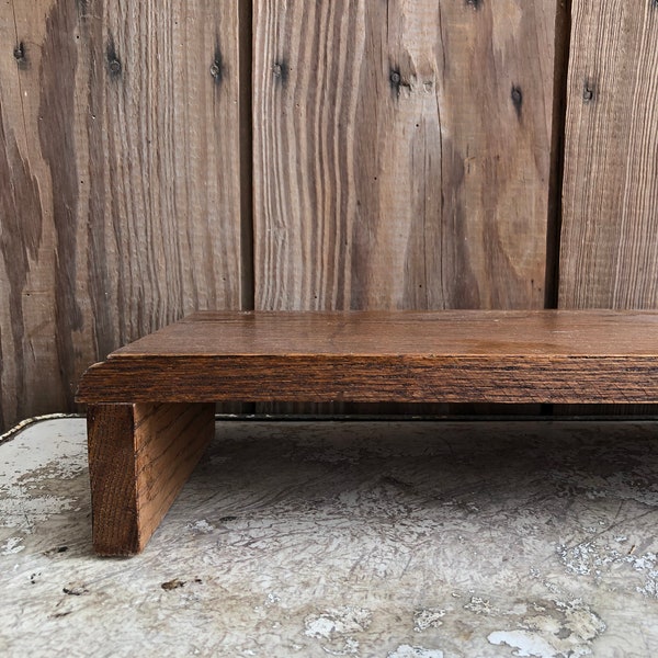 Wooden Riser Shelf Etsy