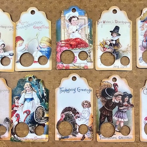 Lot de 20 gouttes de fil dentaire pour carte de Thanksgiving, cartes de fil, étiquettes de fil dentaire