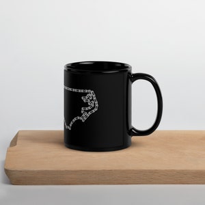 Black Glossy North Carolina Bicycle Chain Mug