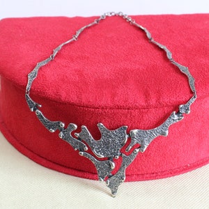 Collar modernista-brutalista DARVEAU, diseñador de Quebec, años 70, diseño abstracto, condición A-1 imagen 8