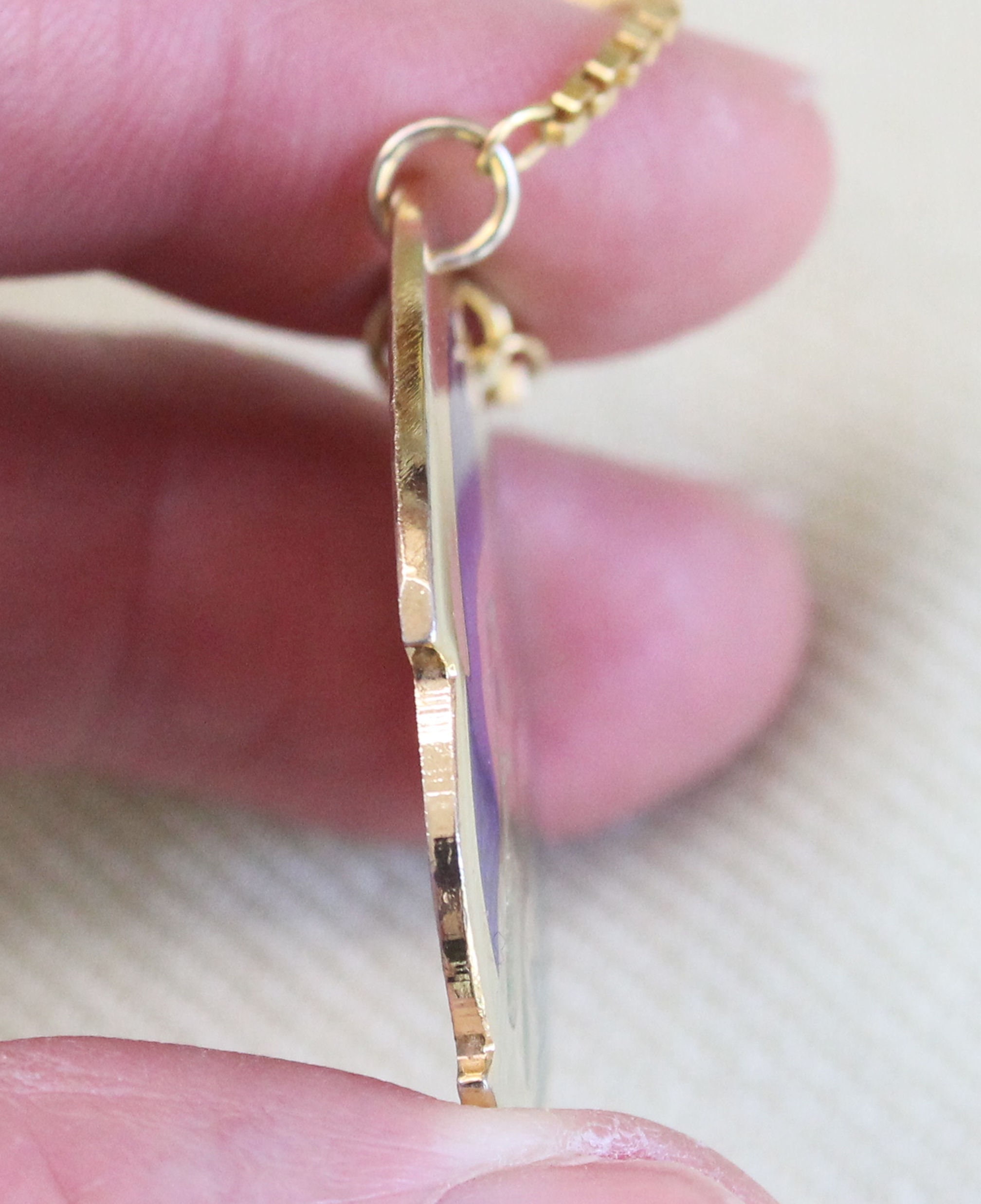 De Passille and Sylvestre Pendant Necklace, Enamel, Vintage