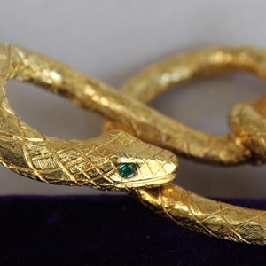 GIANT DeNicola serpent pin, signed, mint condition, gorgeous