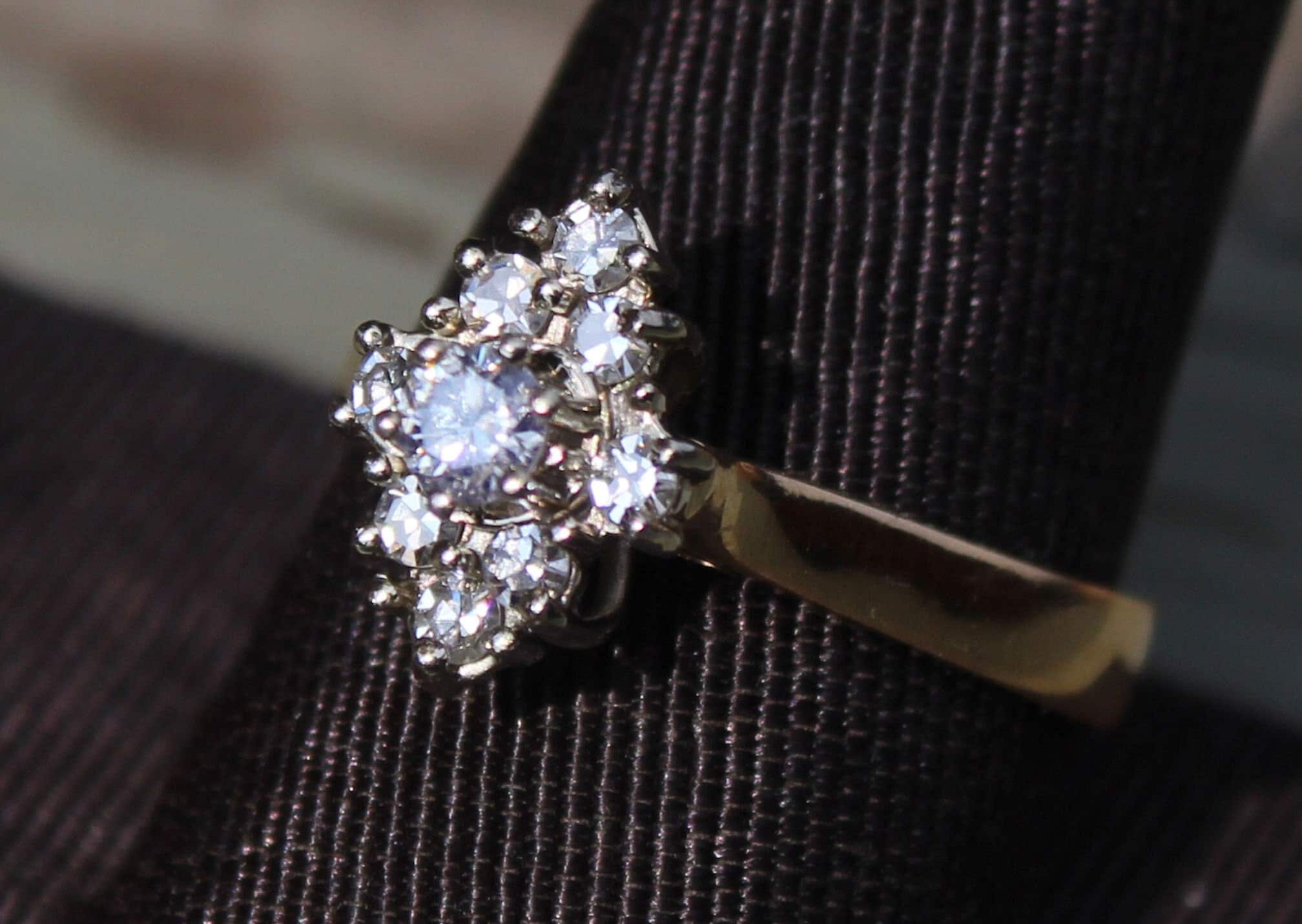 Flat hotsell shank ring