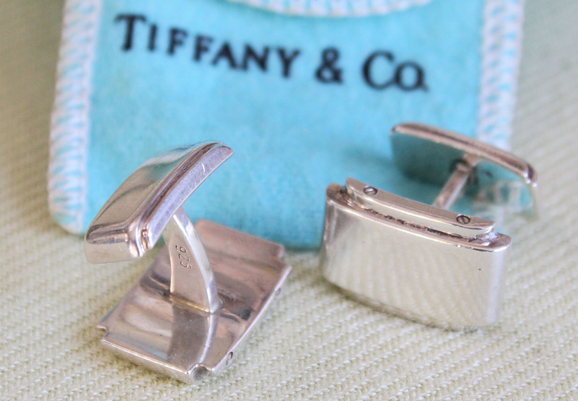 TIFFANY & Co CUFFLINKS Sterling metropolis Designer   Etsy