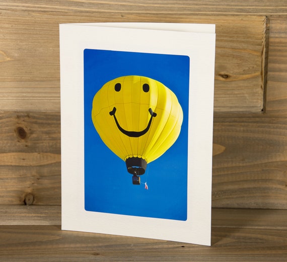 Smiley Face Air Chaud Ballon Photo Carte De Voeux 5 X 7 Etsy Smiley Face Air Chaud Ballon Photo Carte De Voeux 5 X 7 Etsy