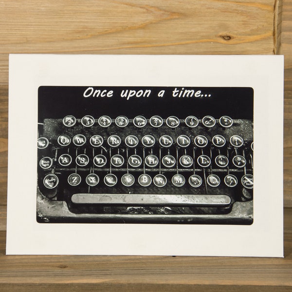 Old Typewriter Keys Photo Frame Card (5x7) - 3018