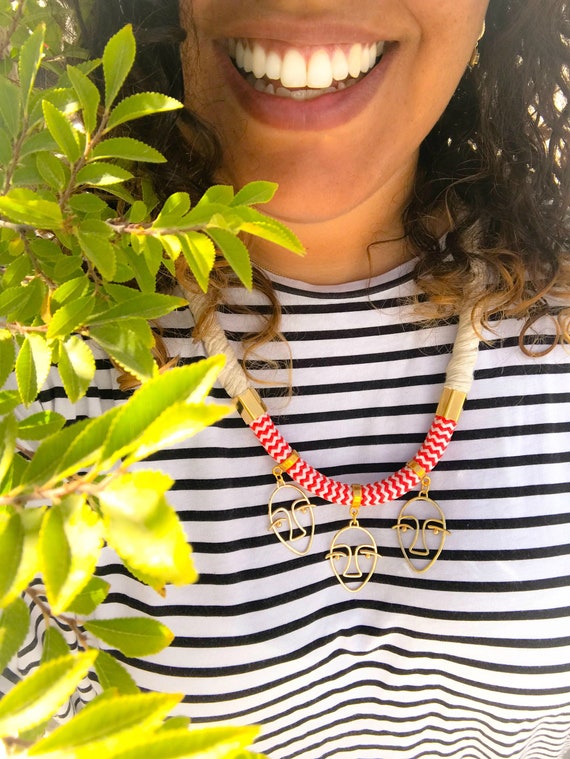 Statement Necklace Rope Necklace People 