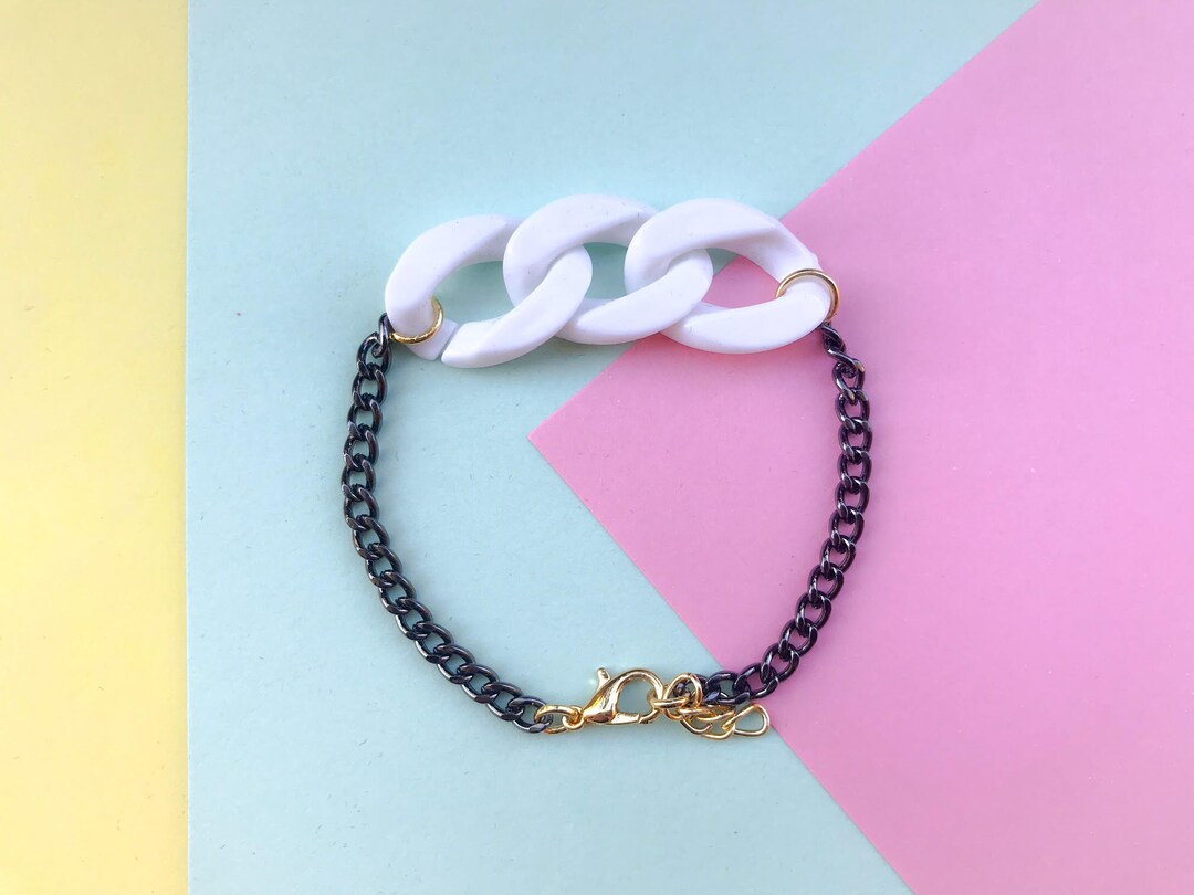 Chunky Bracelet Acrylic Bracelet Statement Bracelet Gift Etsy