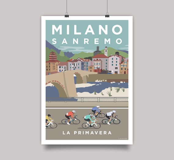 Milan San Remo Poster Cycling Print
