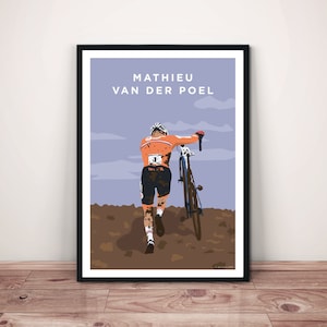 Mathieu Van Der Poel Cyclocross Art Print: Dutch Rider Artwork