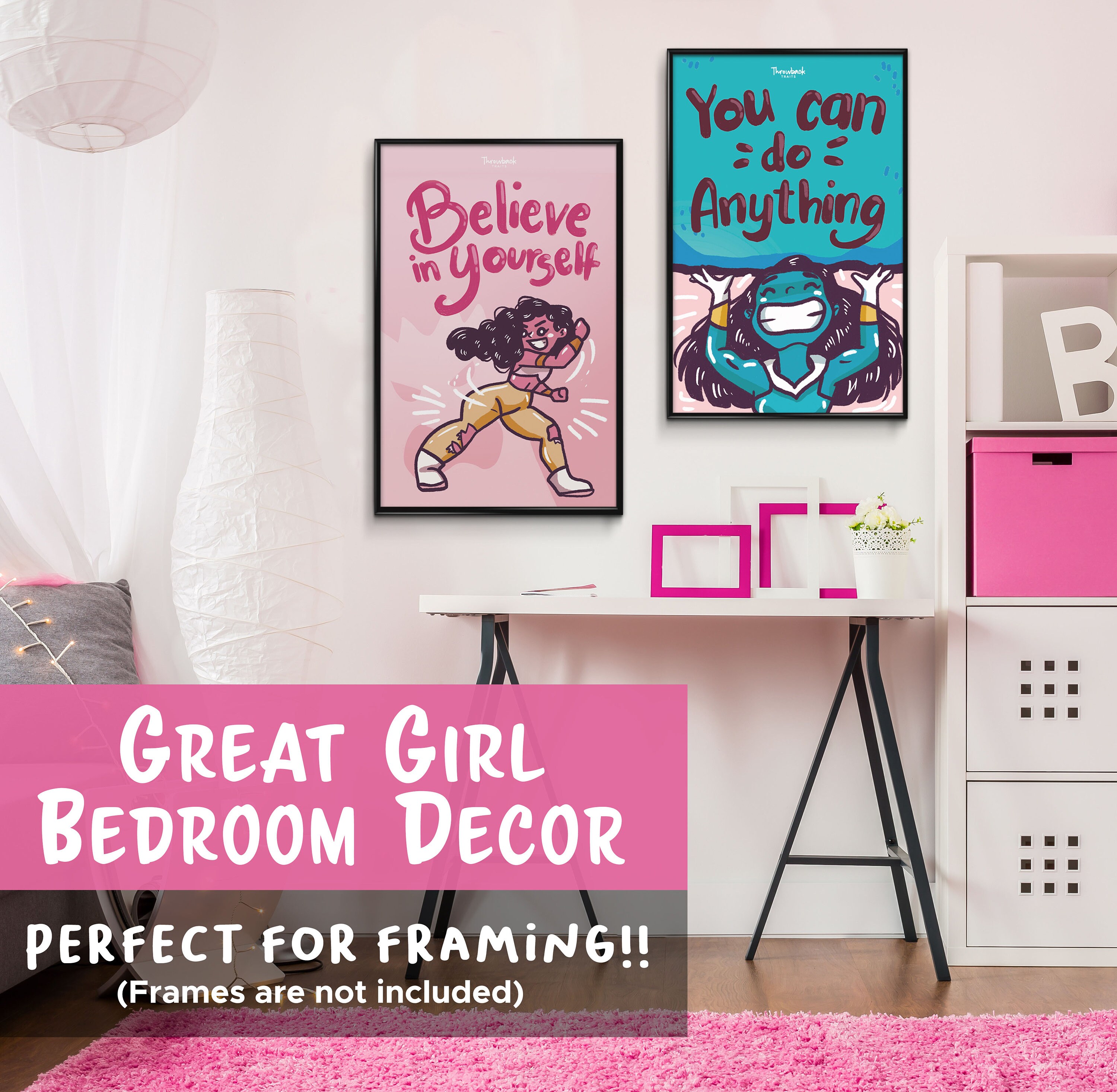 Girls Room Decor Black Girl Wall Art Posters for Teen Girls Etsy