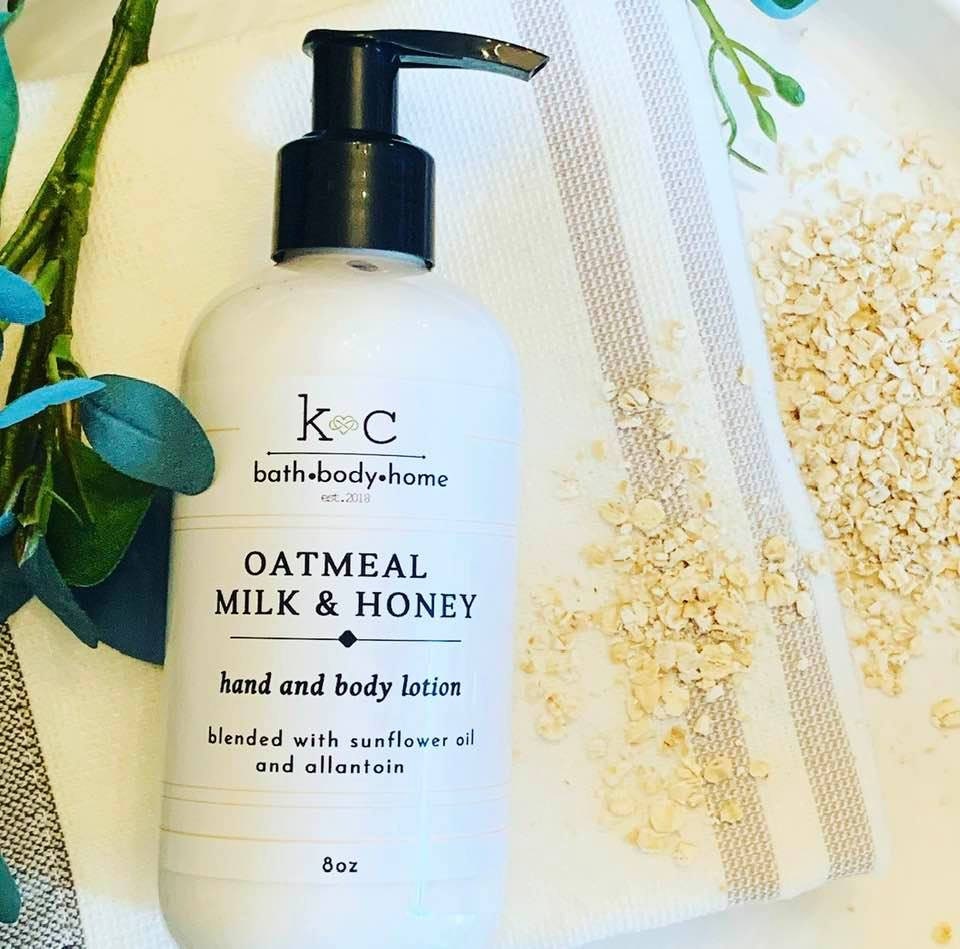Body cream/oatmeal milk honey lotion/body lotion/hand Etsy