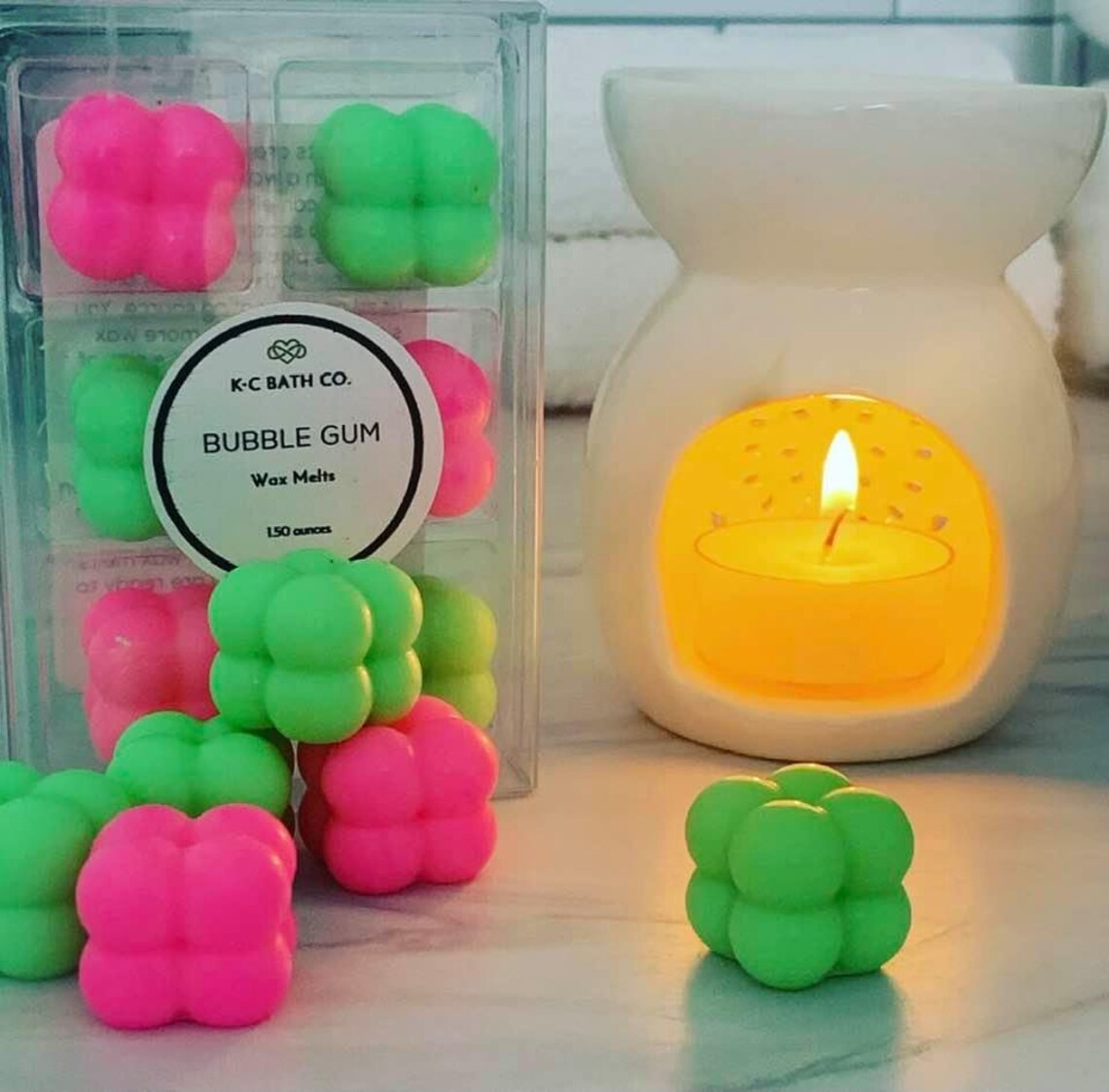 Bubble Gum Wax Melt Cube Tart/Bubble Wax Melt/Home Etsy
