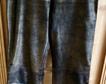 Rare Metallic Max Azria BCBG Leather Pants