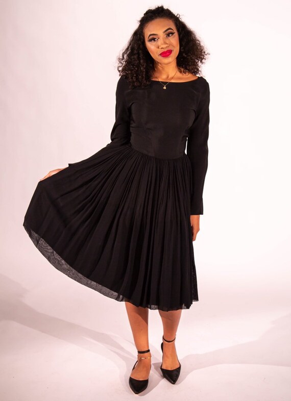 Vintage 1950s L'Aiglon Rayon and Silk Dress