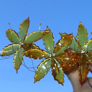 Gold sun yellow spider lily hairpin magic lily hair pin lycoris radiata headpiece Kanzashi flower wedding lily white flower epoxy jewelry