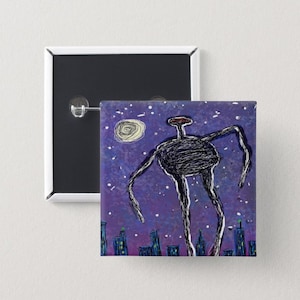 Scratch City Uptown Get-Down - 2&quot; Giant Robot Square Button