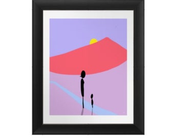 Sunlight Generations Mother and Child Framed Art Print Poster
