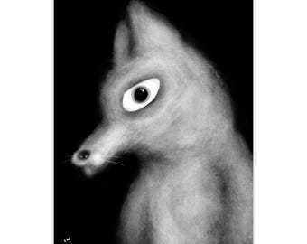 Hello Wolf Art Print Poster