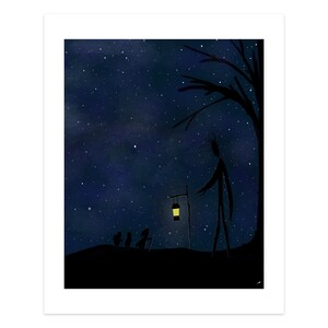 Watcher of the Woods Fantasy Art Print Poster