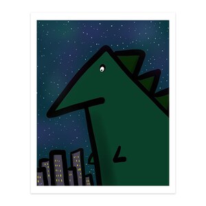 Jolly Green Titan Cartoon Art Print Poster