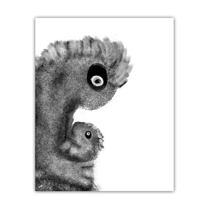Newborn Creature Art Print Poster
