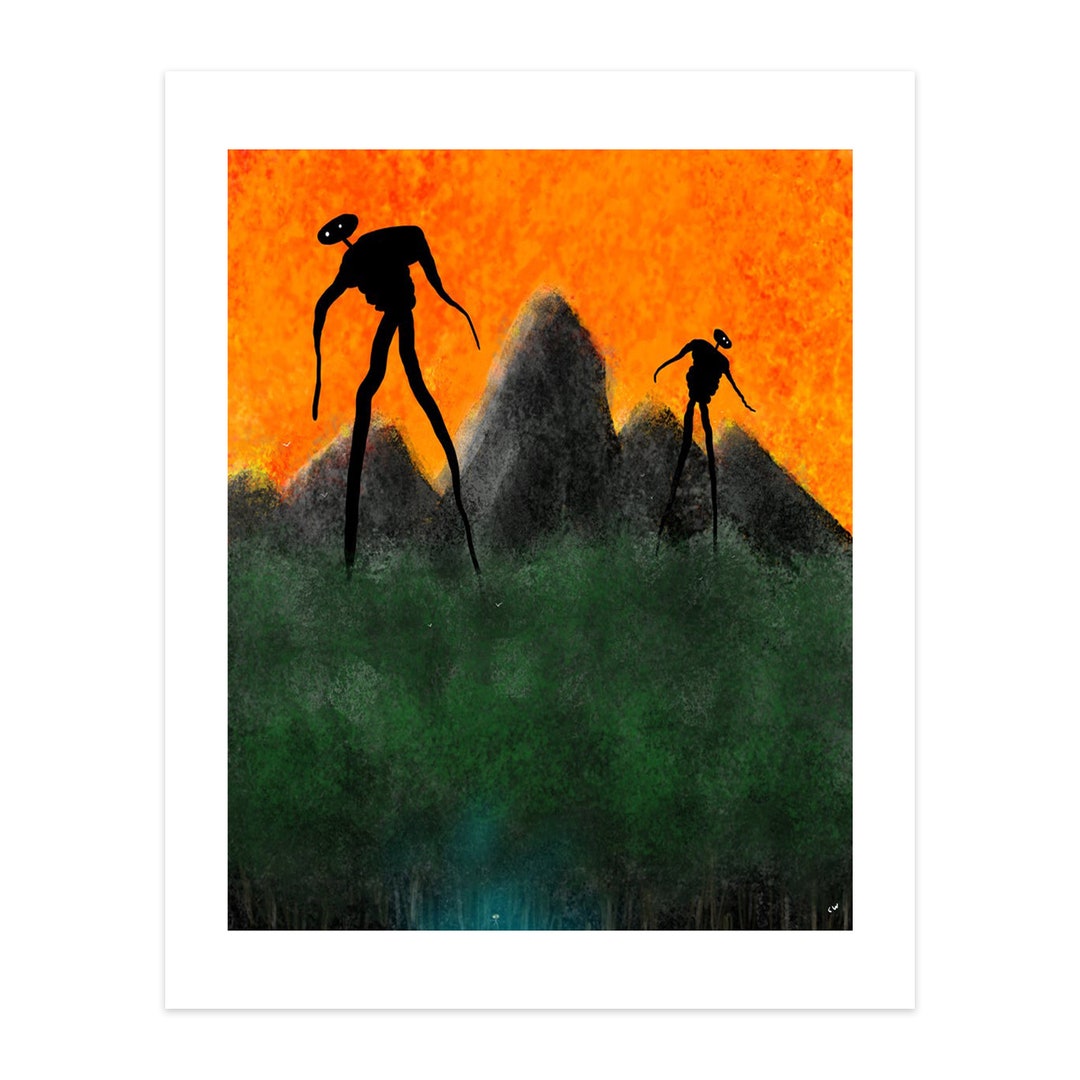 Alien Jungle Escape 16x20 Science Fiction Art Print Poster - Etsy
