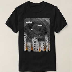 UFO City Invasion T-Shirt - SciFi Shirt
