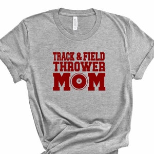 Track Discus Thrower Mom T-Shirt, Track and Field Shirt, Discus Mom Shirt, Thrower Mom T-Shirt, Track and Field T-Shirt
