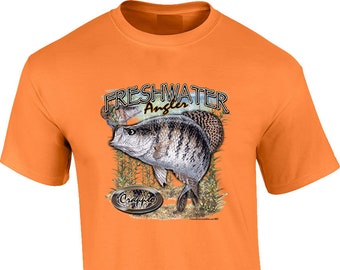 Freshwater Angler Crappie Fishing Jig Fisherman T-Shirt