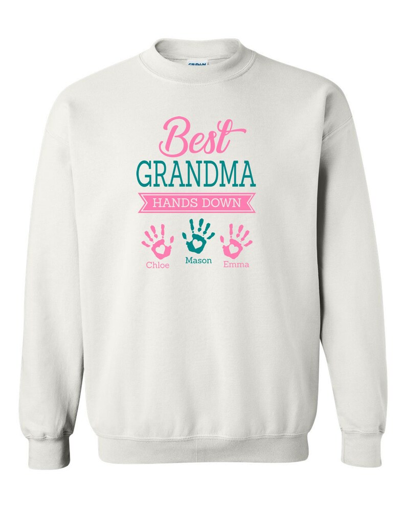 Personalized Grandma Sweatshirt Personalized with Grandkids Etsy.de