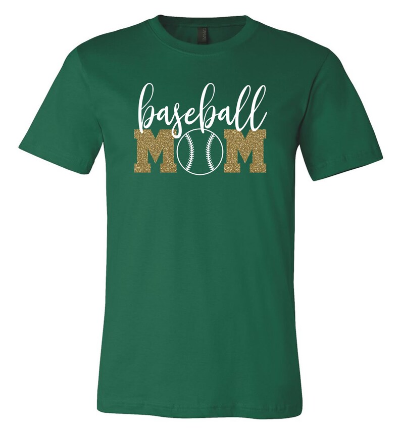 Baseball Mom Shirt Baseball Shirt Baseball Mom Glitter Etsy