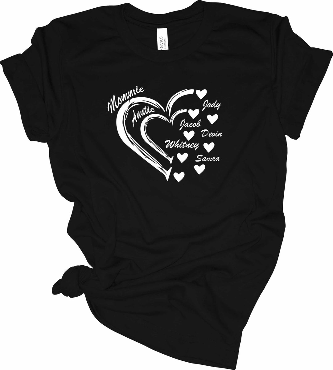 T-shirt Donna In Cotone 100% Personalizzabile 'I Heart' – Aggiungi Il Tuo Testo (Made In UK)