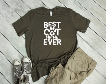 Best Cat Mom Ever T-shirt, Cat Shirt, Womens Cat T-shirt, Funny Cat Shirt, Womens T-shirt Cat,Bella Canvas T-shirt, Cat Gift