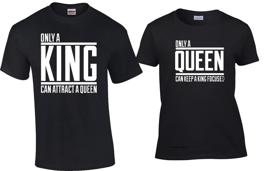 King Attract Queen Couple Shirts, Couple Shirt, Matching Shirts, Couple ...