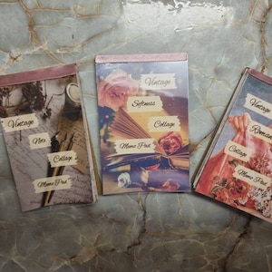 Collage Pad/ Decorative Memo Pad/ Collaging Papers/ Journal Papers/ Mix Media Memo Pad/ Vintage Images Booklet Set