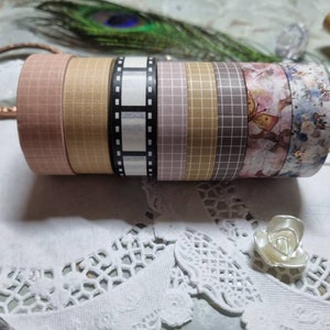 Washi Tape, Vintage Washi Tape, Botanical Washi Tape, Decorative Masking Tape, Graph Washi, Vintage Masking Tape, Wax Seal Washi Stickers