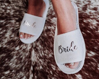 just married slippers