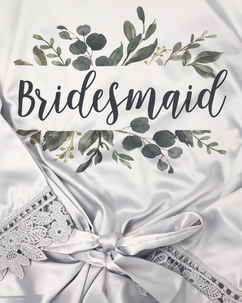 Bridesmaid Robe Floral Robes Rustic Wedding Boho Wedding Etsy