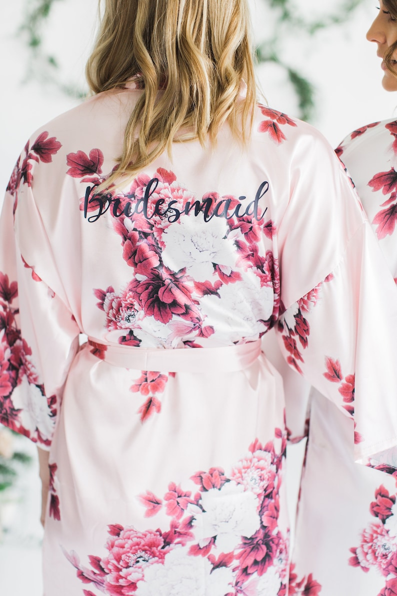 Floral Bridesmaid Robes Bridesmaid Gift Bridesmaid Proposal Etsy