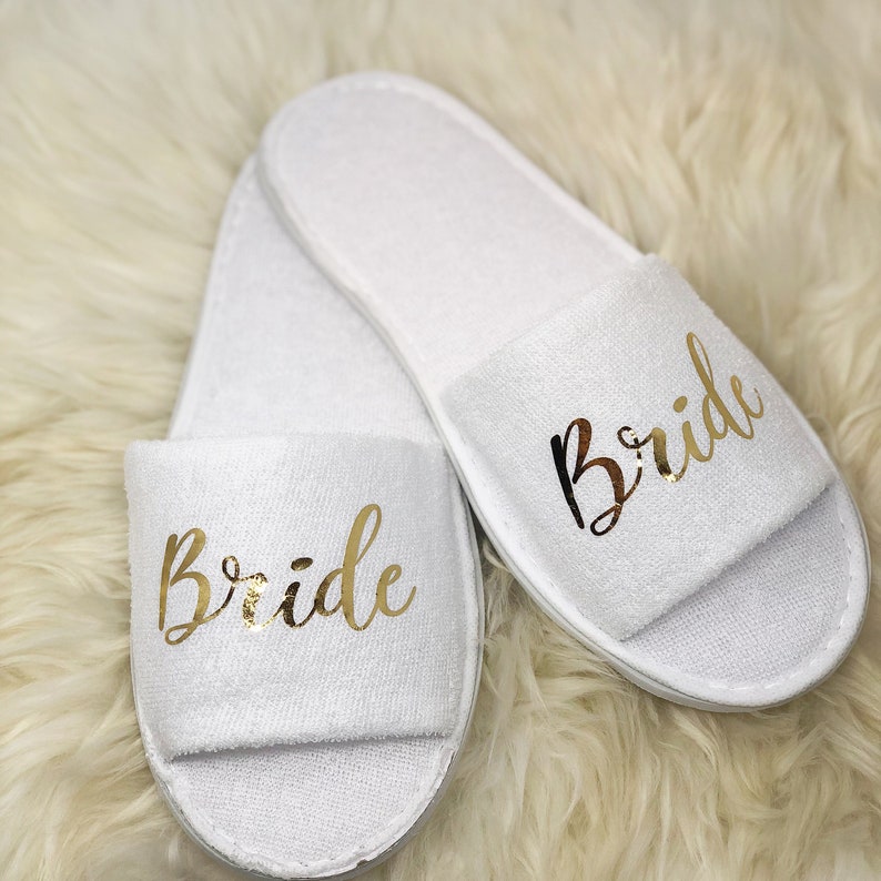 Spa Slippers Bridal Slippers Personalized Slippers Etsy
