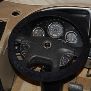Brushed Suede RV Steering Wheel Covers