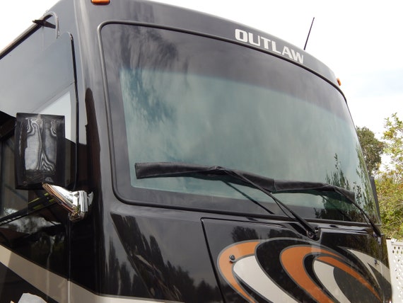 RV Windshield Privacy Shade for Class A Motorhomes, Interior RV Quick Shade with Suction Cups