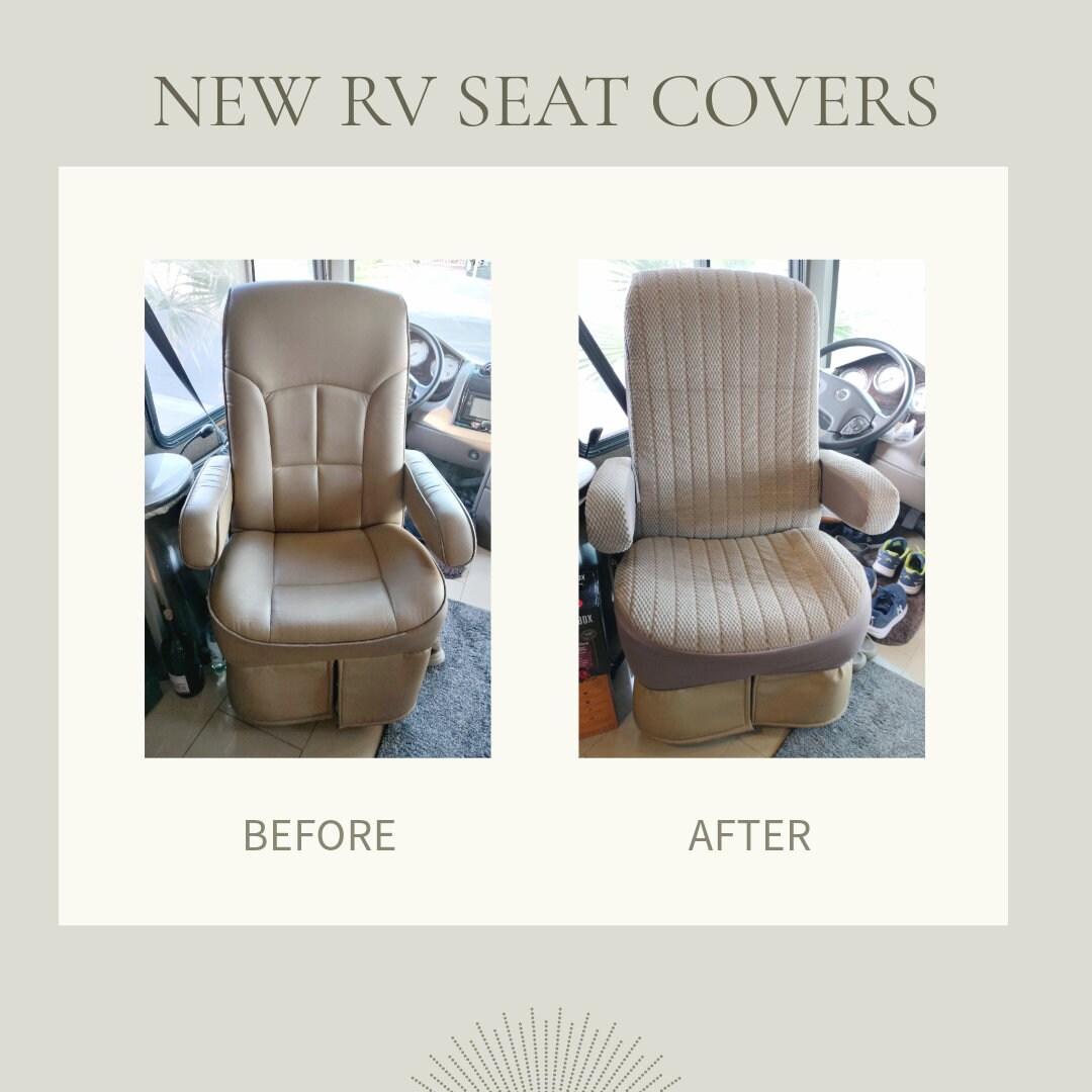 1 Universal RV Seat Cover W/armrest Covers Made in the U.S.A Etsy