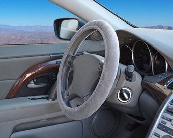 Plush Velour Steering Wheel Cover: Universal Fit, Enhanced Grip
