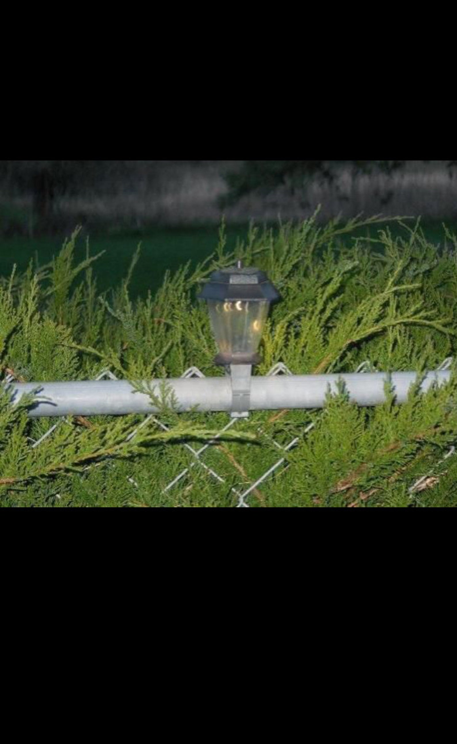 Solar lights chain link fencing | Etsy