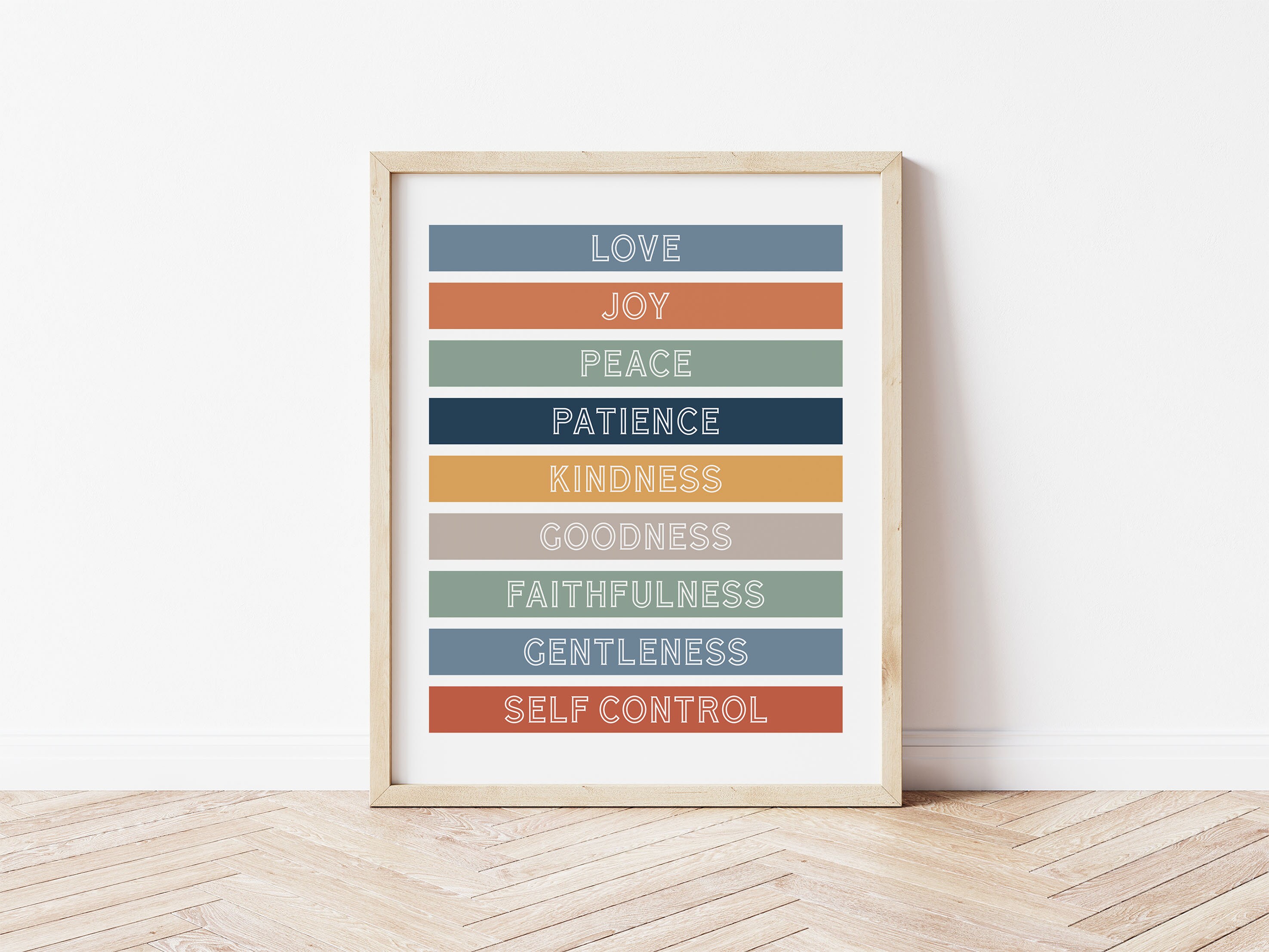 Fruit of the Spirit Printable Christian Wall Art Playroom - Etsy