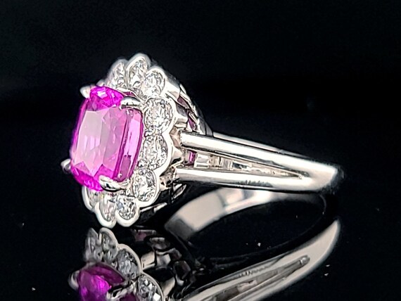 Vintage platinum engagement ring 5.04ct. natural … - image 6