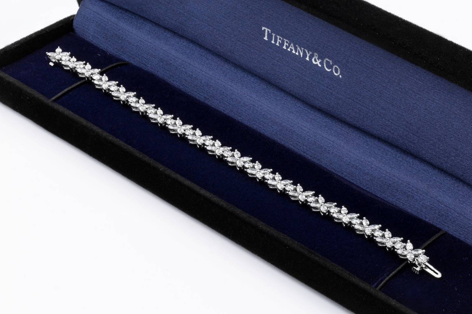 Tiffany and Co. Victoria Diamond Bracelet in Platinum 6.01 Carat